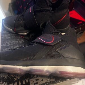 Nike Black and Red Athletic Shoes